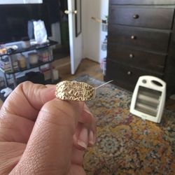 Nugget Ring Size 11 Gold Plated. Serious Buyers Only Contact Me
