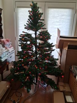 Super RARE new In Box THOMAS PACCONI 6gt Pre Lit Tree