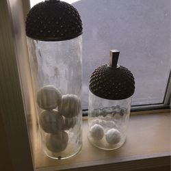 Large Decorative Glass Decorative Containers With Lids