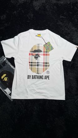 BAPE Plaid Ape Head T-Shirt – White
