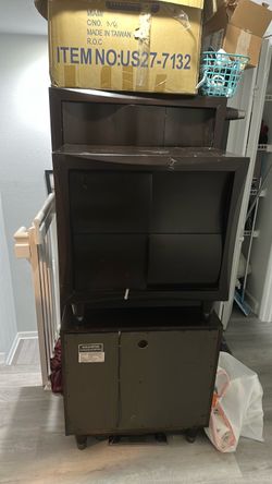 Night stand, mirror and dresser
