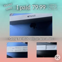 Apple Pencil For 45 Or Obo 