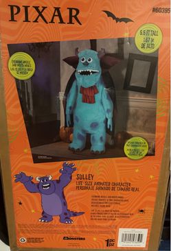 Pixar Sulley 5.5 Ft Animated Halloween Figure