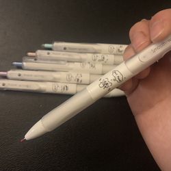 6pcs 0.5mm Black Ink Pens