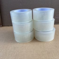 6- Pack of Tape- 2 Inch 110 Yds- New!!!!!!!