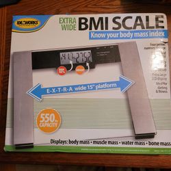 IDEAWORK EXTRA WIDE BMI SCALE-NIB