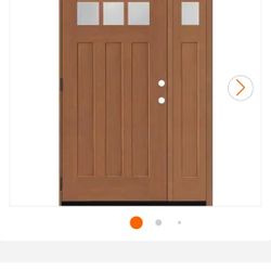 58" New Exterior Door With Glass  Eetail $2000 Asking  $1445