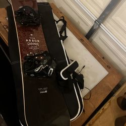 Arbor Cadence Snowboard Entire Set Up 145M
