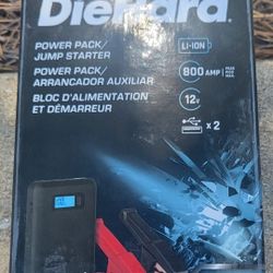 DIEHARD 800 AMP LITHIUM ION POWER JUMPER BATTERY STARTER 