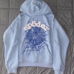 Light Blue Sp5der Hoodie