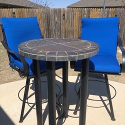 Two High Chairs With Table 