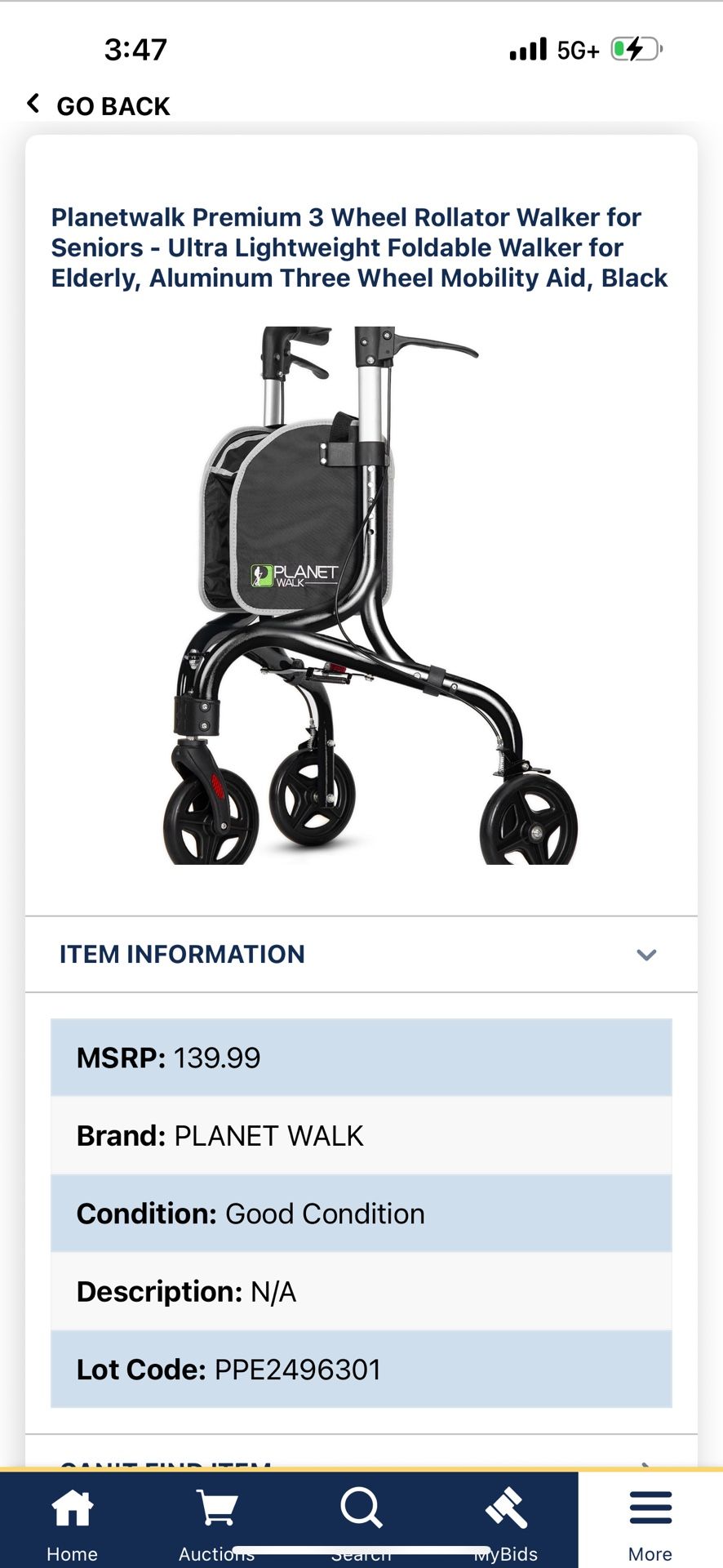 Brand New 3 Wheel Walker Rolater