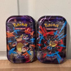 Mega evolution tins set Pokemon set of 2