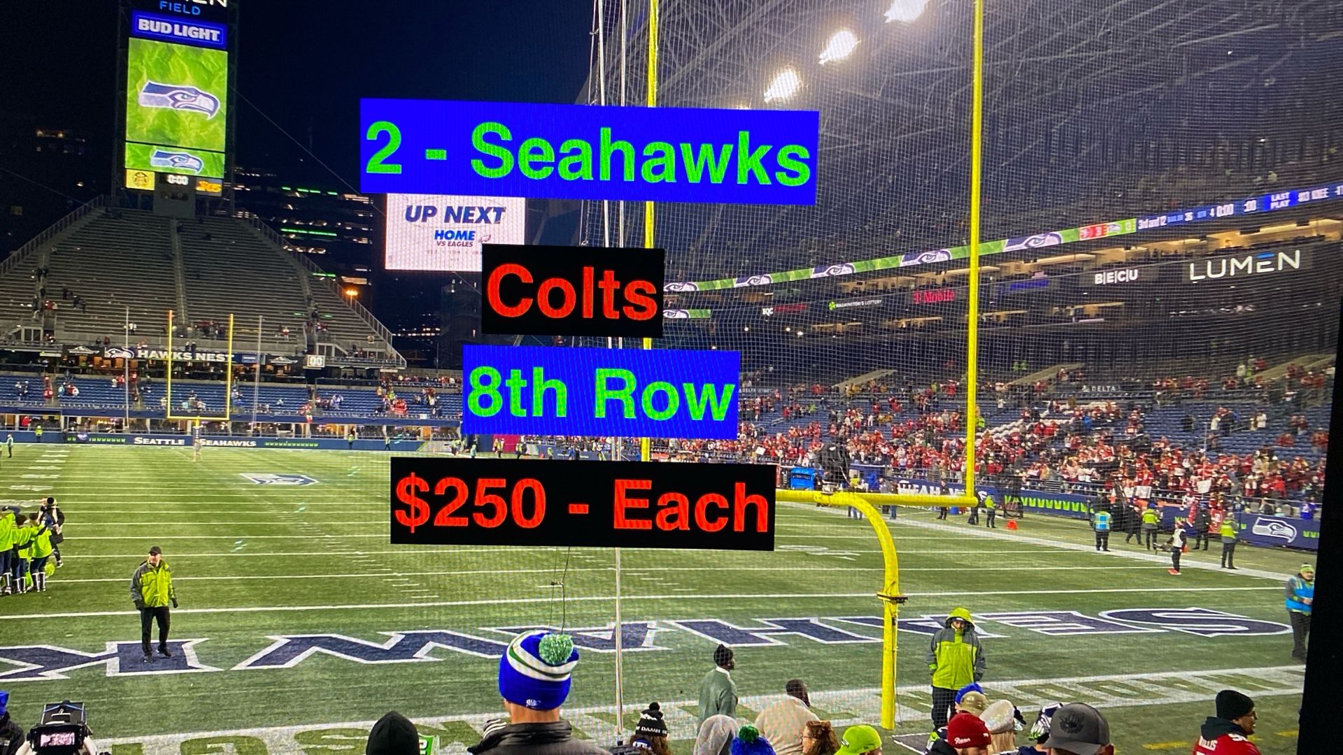Seahawks Colts Tickets