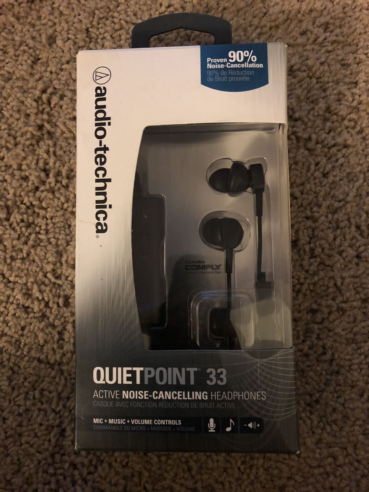 Audio Technica Noise canceling headphones