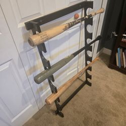 Bat Rack Wood (Bats Not Included)