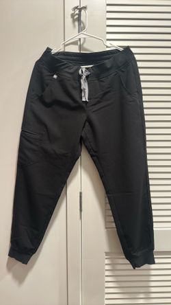 Figs Black Jogger Scrub Pants (M)