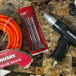 Husky Hammer Drill Chisel Set PVC Hose 