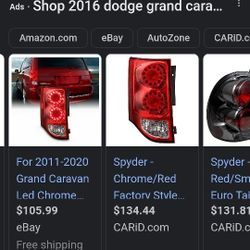 Dodge Caravan Taillights Assembly 
