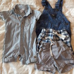 6 Month Shorts And Onesie