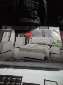 Queen bedroom set White new