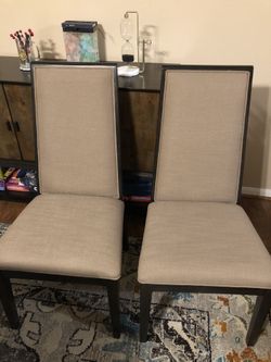 Cushioned back and bottom chairs - 1 chair or set of 2