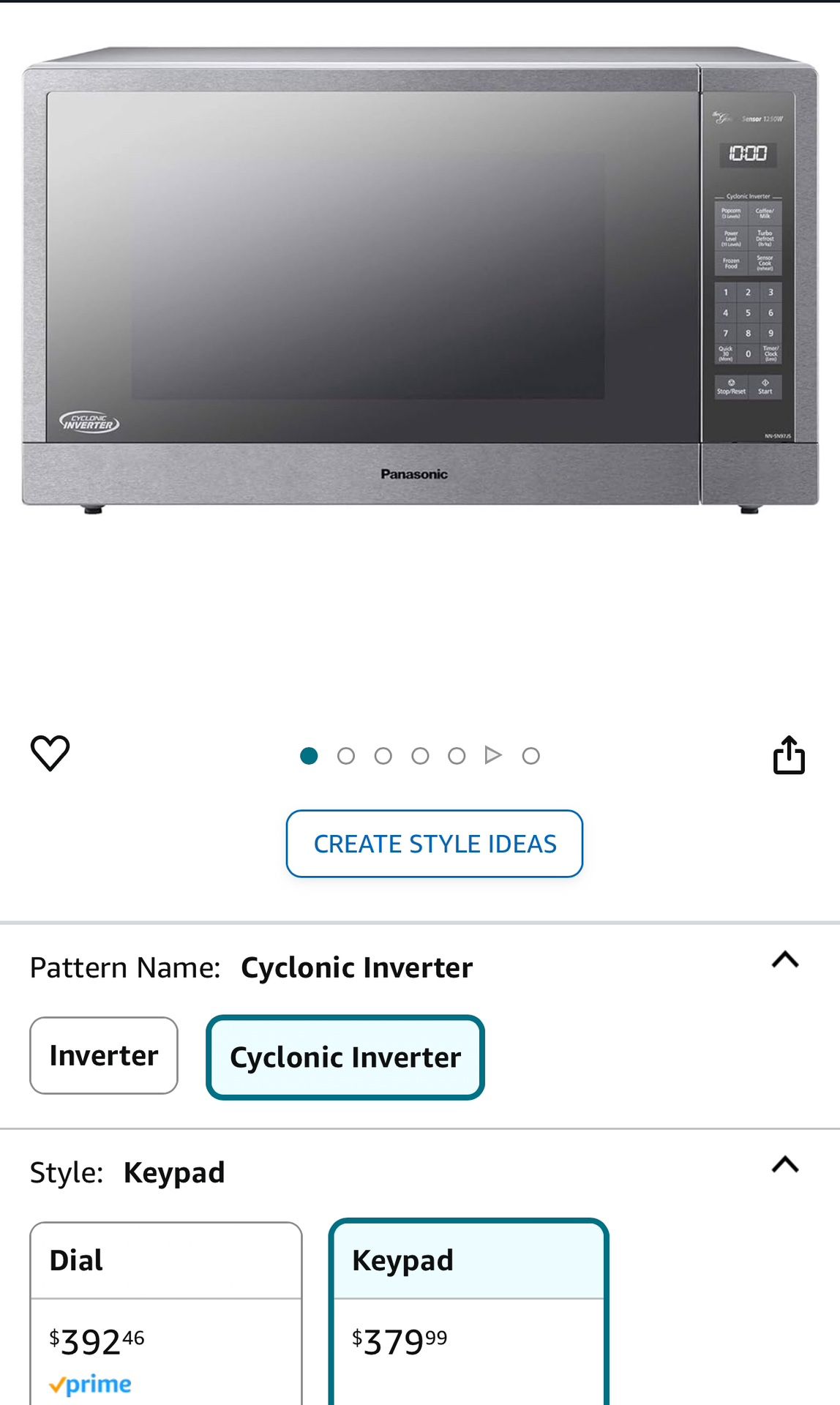 Panasonic Cyclonic Inverter Digital Microwave 