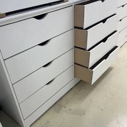 Kathy 8 Drawer White 