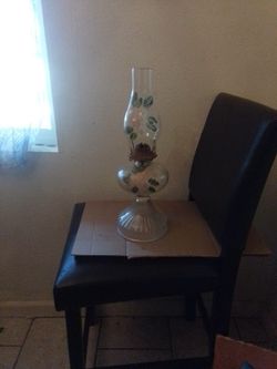 Antique Oil Burner Lamp Moving Sale