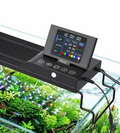 hygger 30W Smart Aquarium LED Light with Water Monitor for 24-30 Inch Tanks