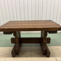 Rustic Wooden End Table 