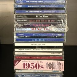 🎶 1950s CD Collection – 18 Discs – Mostly Sealed!