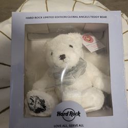 Hard Rock Cafe Limited Edition Angel's Teddy Bear - NEW
