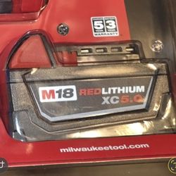 *Price Firm* M18 5.0 Battery Only Milwaukee