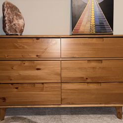 6 Drawer Solid Wood Double Dresser