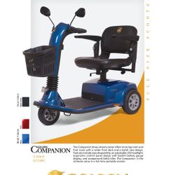 Golden Technologies 3 Wheel Mobility Scooter