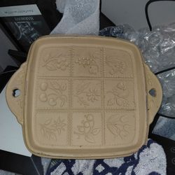 Brown Bag Cookie Art Shortbread Square Flower Berry Mold 1988 Dessert