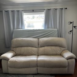 Damacio Cream Reclining Power Sofa by Ashley Furniture