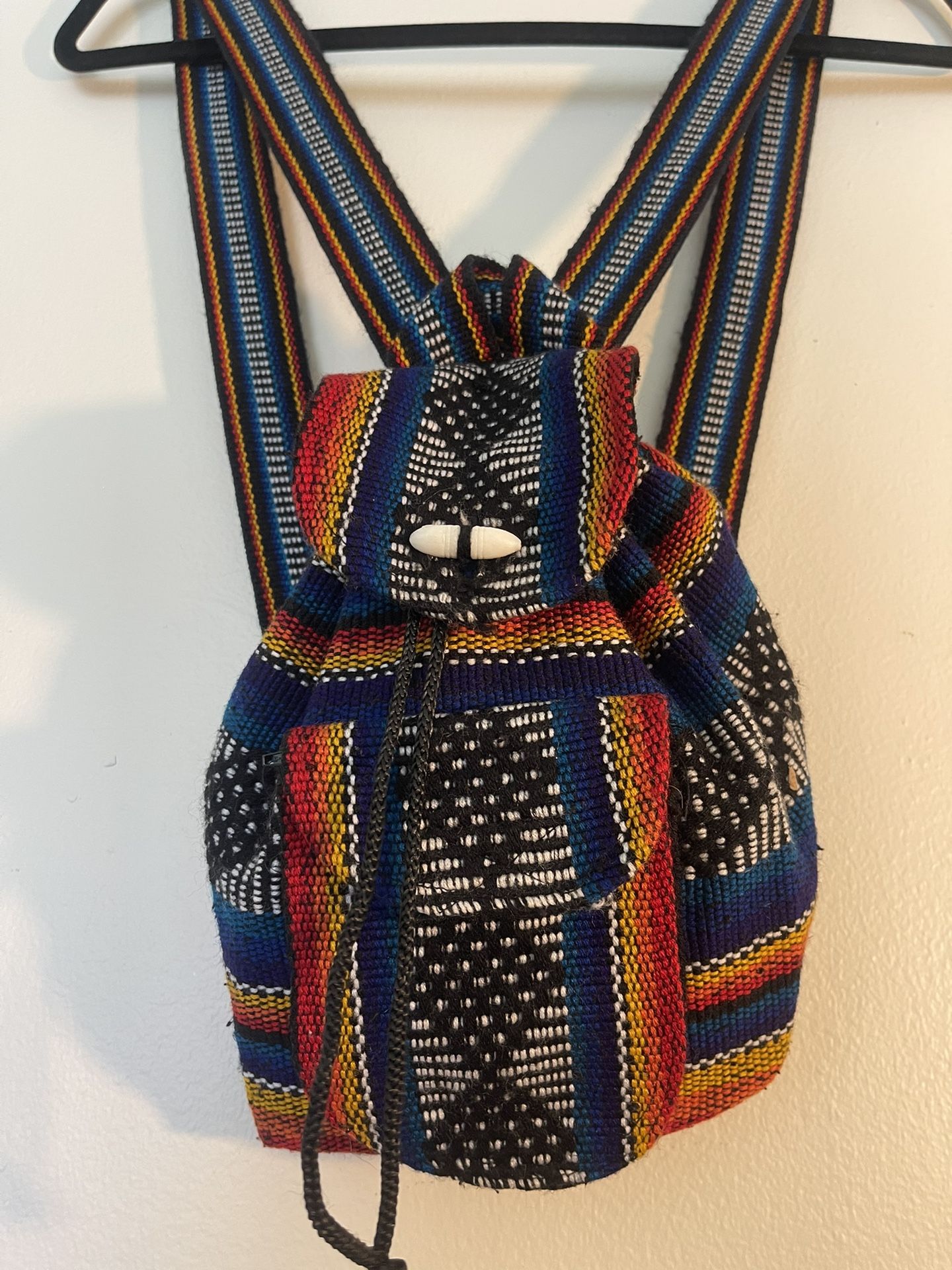 Mini Mexican Blanket Baja Backpack Bag