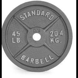 45lb Olympic standard weight plates