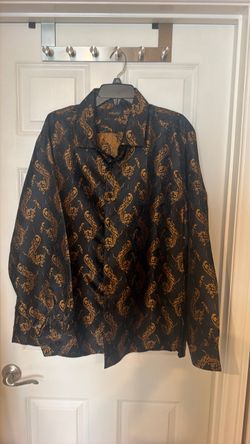 Silk button down