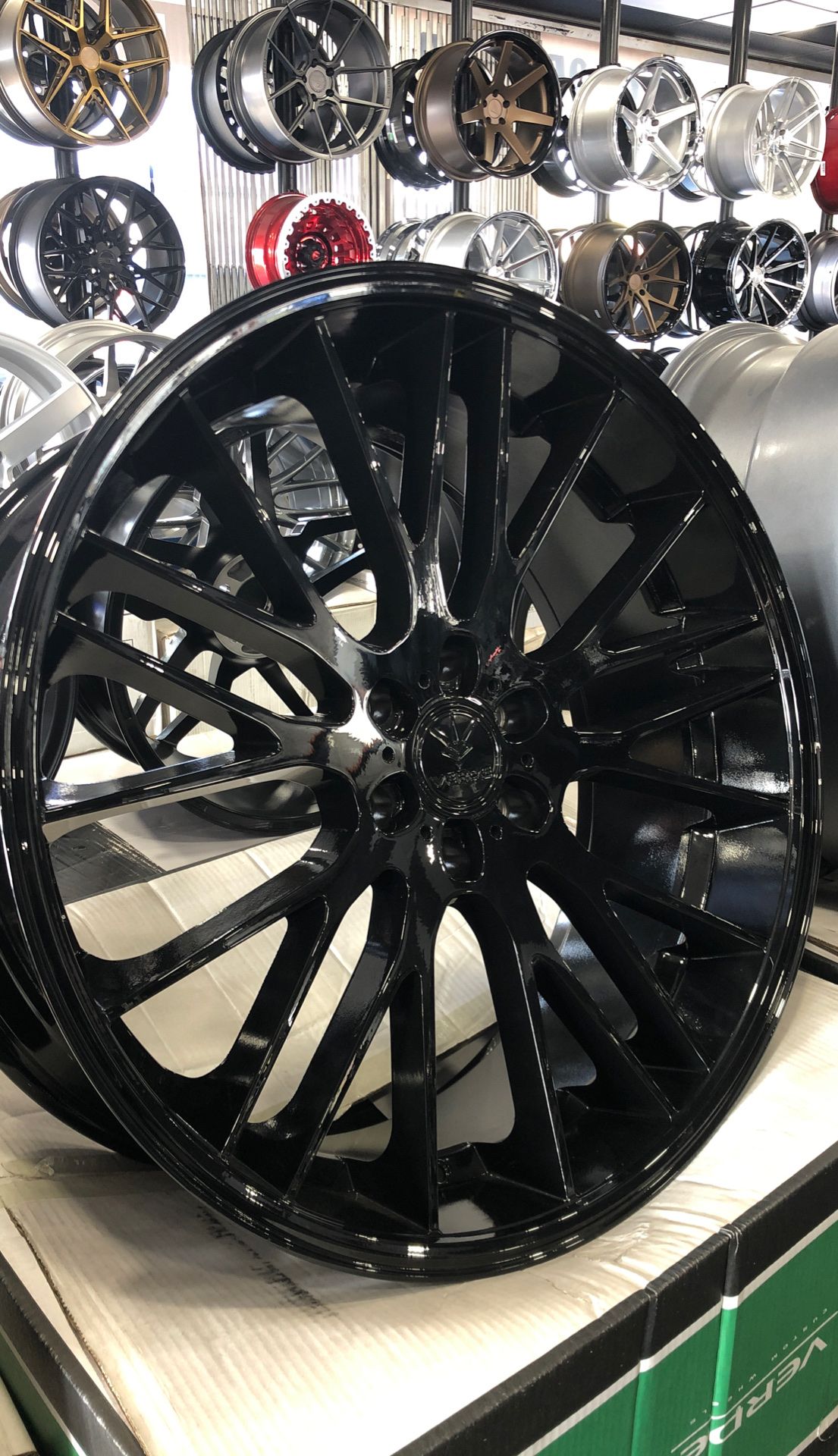 24X10 Verde Duo V22 Gloss Black RIMS ONLY 6x139.7