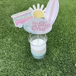 The Big One Party Centerpieces