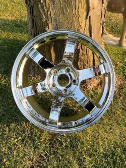 RAYS Volk Racing TE37 18x9.5 +45 5x112 Chrome Forged Wheels