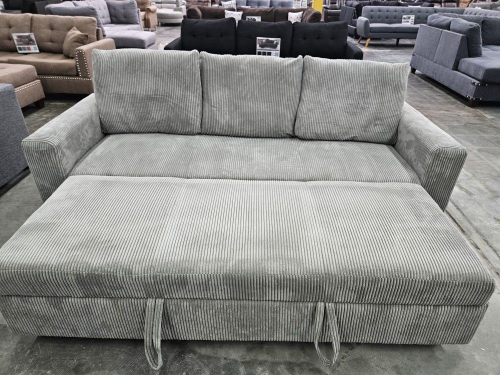 Convertible pullout Sofa Bed Corduroy