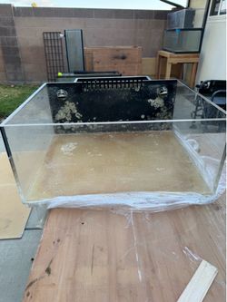 25 gallon frag acrylic tank and custom sump