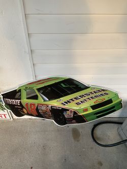NASCAR Dale Jarret Metal Race Car Sign HUGE!!
