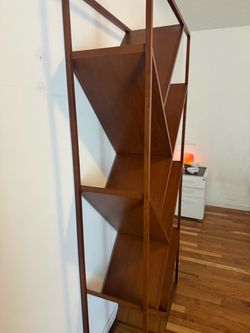 CB2 Modern Geometric Bookshelf