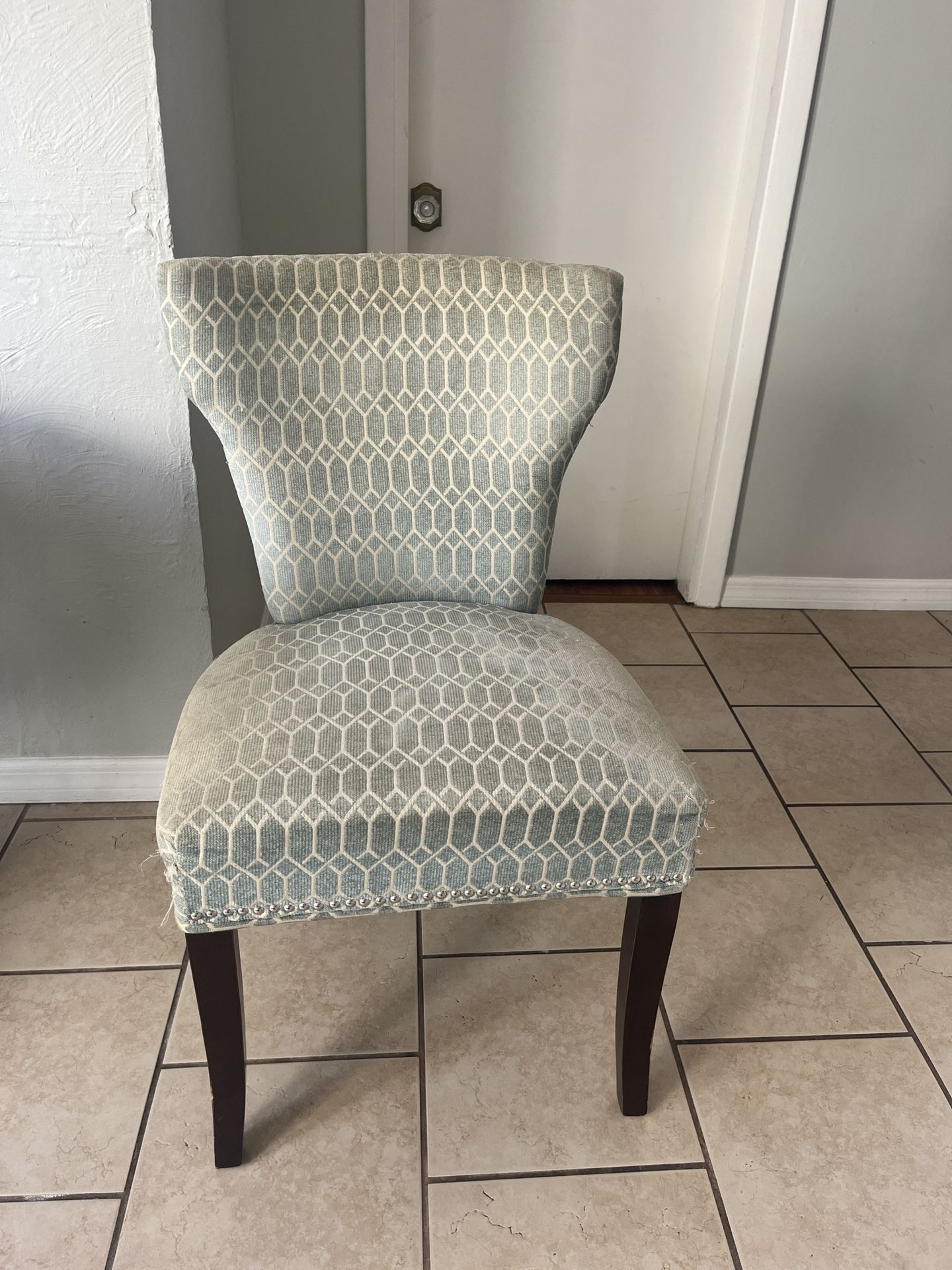 Two Blue Dining Chairs  *MOVING SALE, EVERYTHING MUST GO*