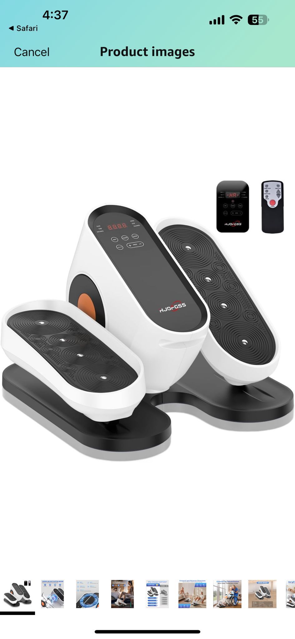 Under Desk Elliptical Machine, Electric Ellipse Leg Exerciser While Sitting for Seniors Adults, Leg Ercise Pro, Leg Exerciser While Sitting, Home Use
